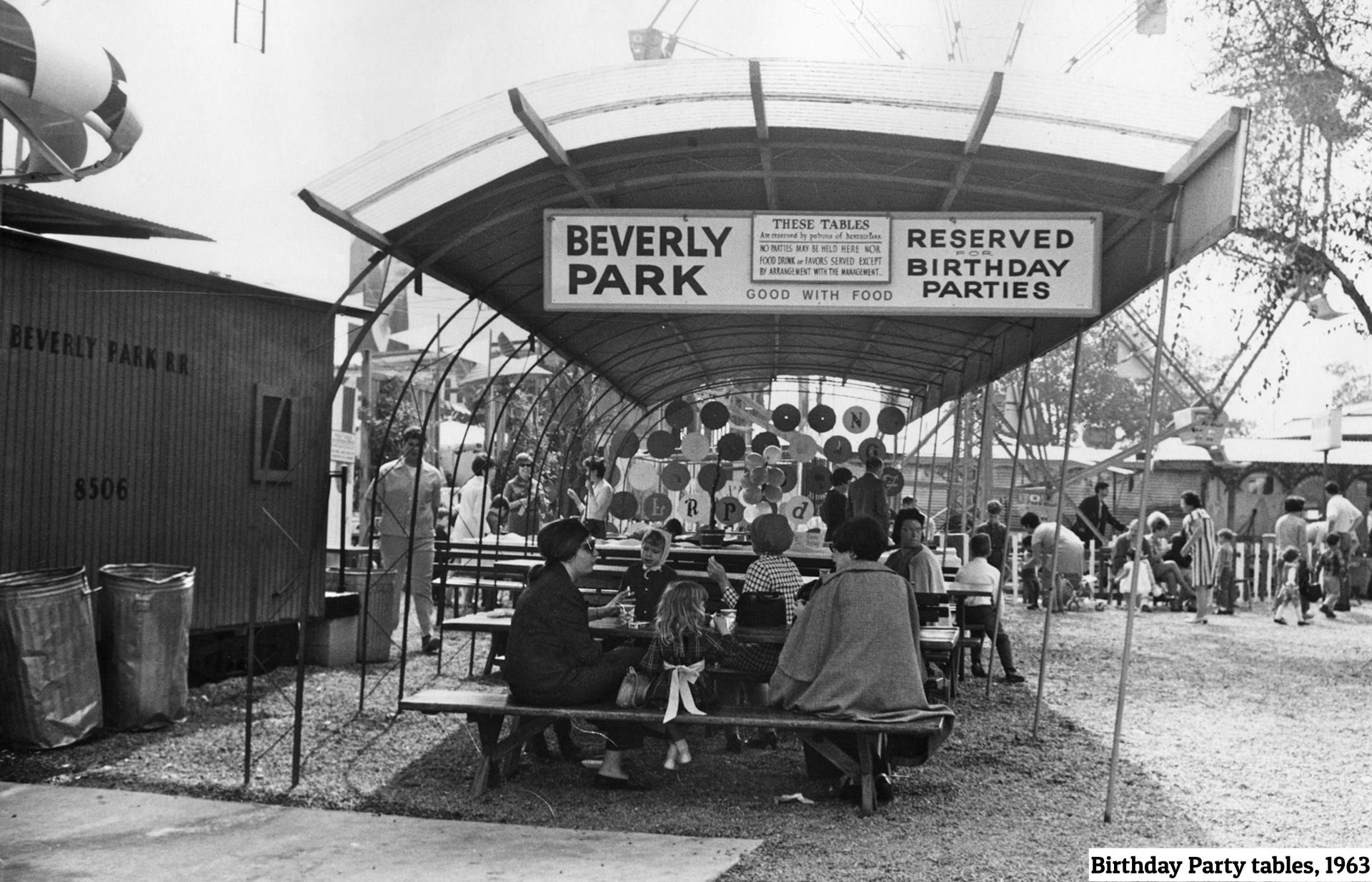 Birthday Party tables, 1963