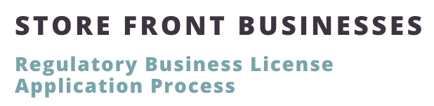 Copy of Store Front Businesses Regulatory Business License Application Process