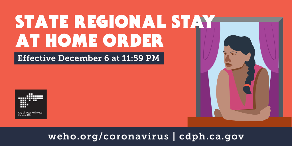 State Regional Stay at Home Order - December 6, 2020