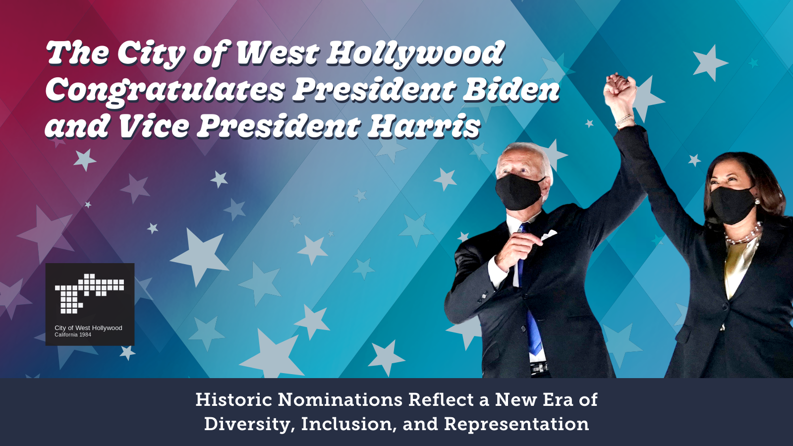 City Congratulates Joe Biden and Kamala Harris