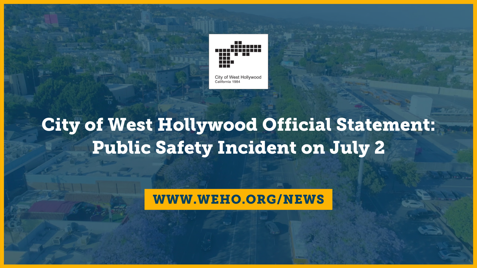 Public Safety Statement July 6, 2021