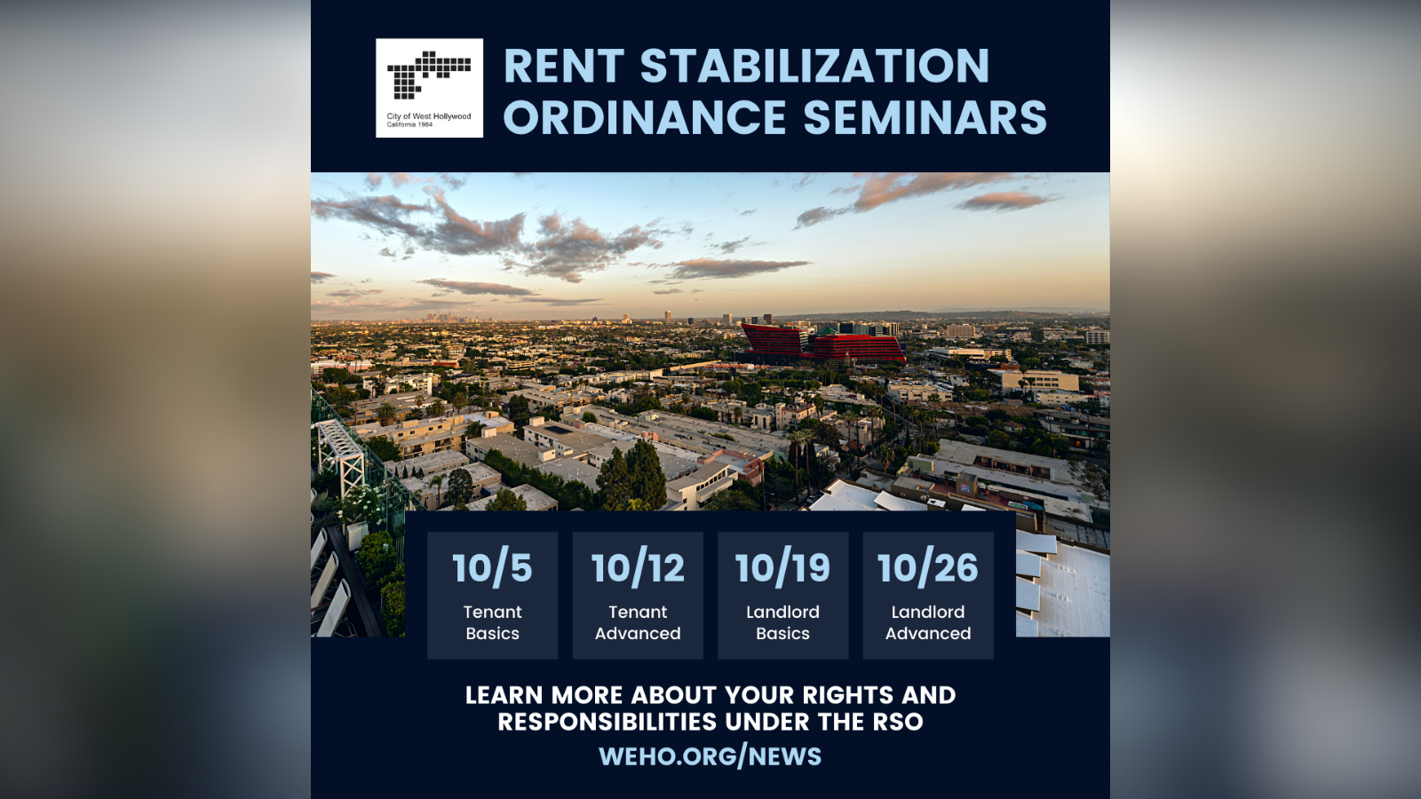 Rent Stabilization Ordinance Seminars - Sep 2021