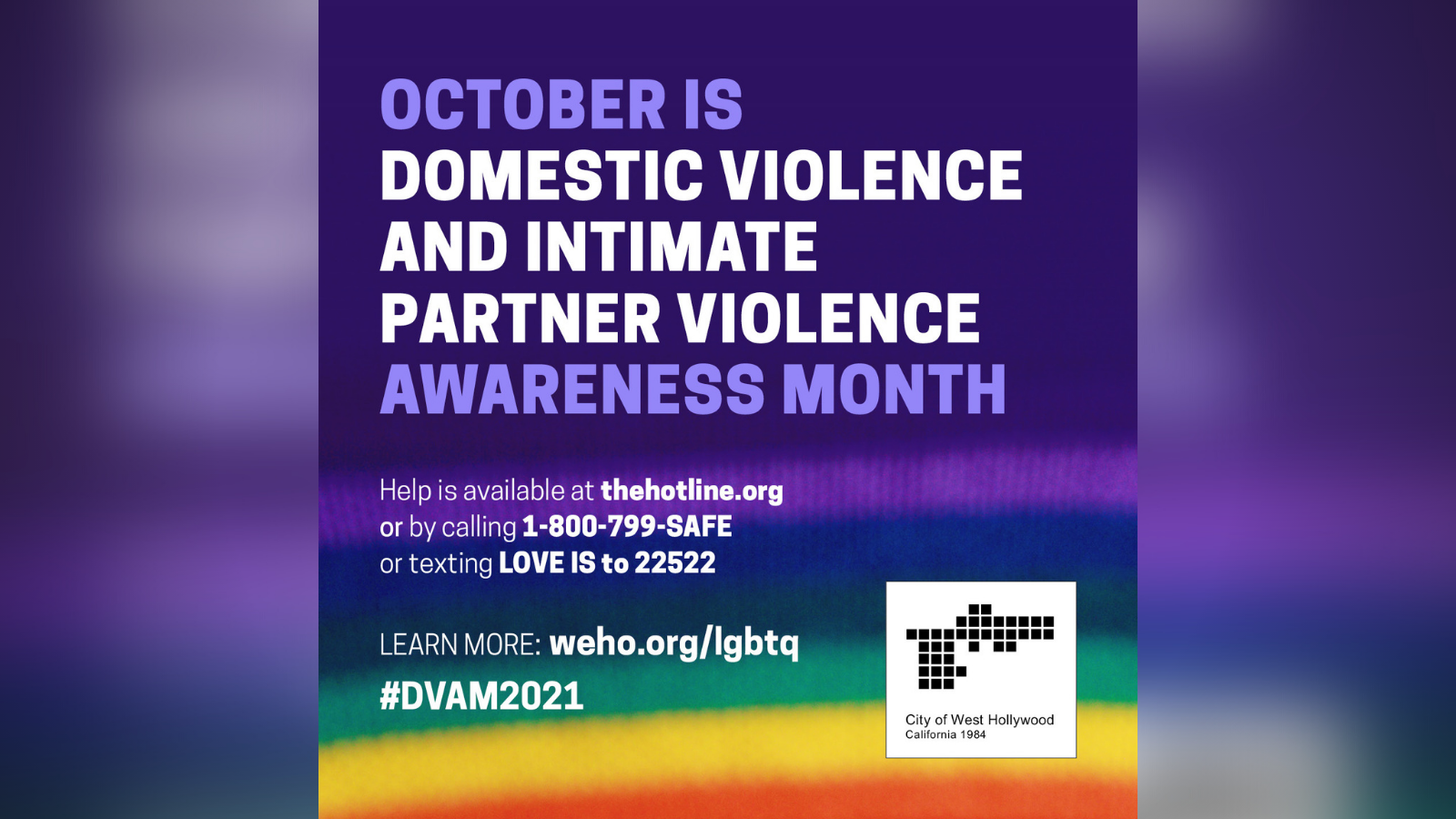 Domestic Violence Awareness Month 2021