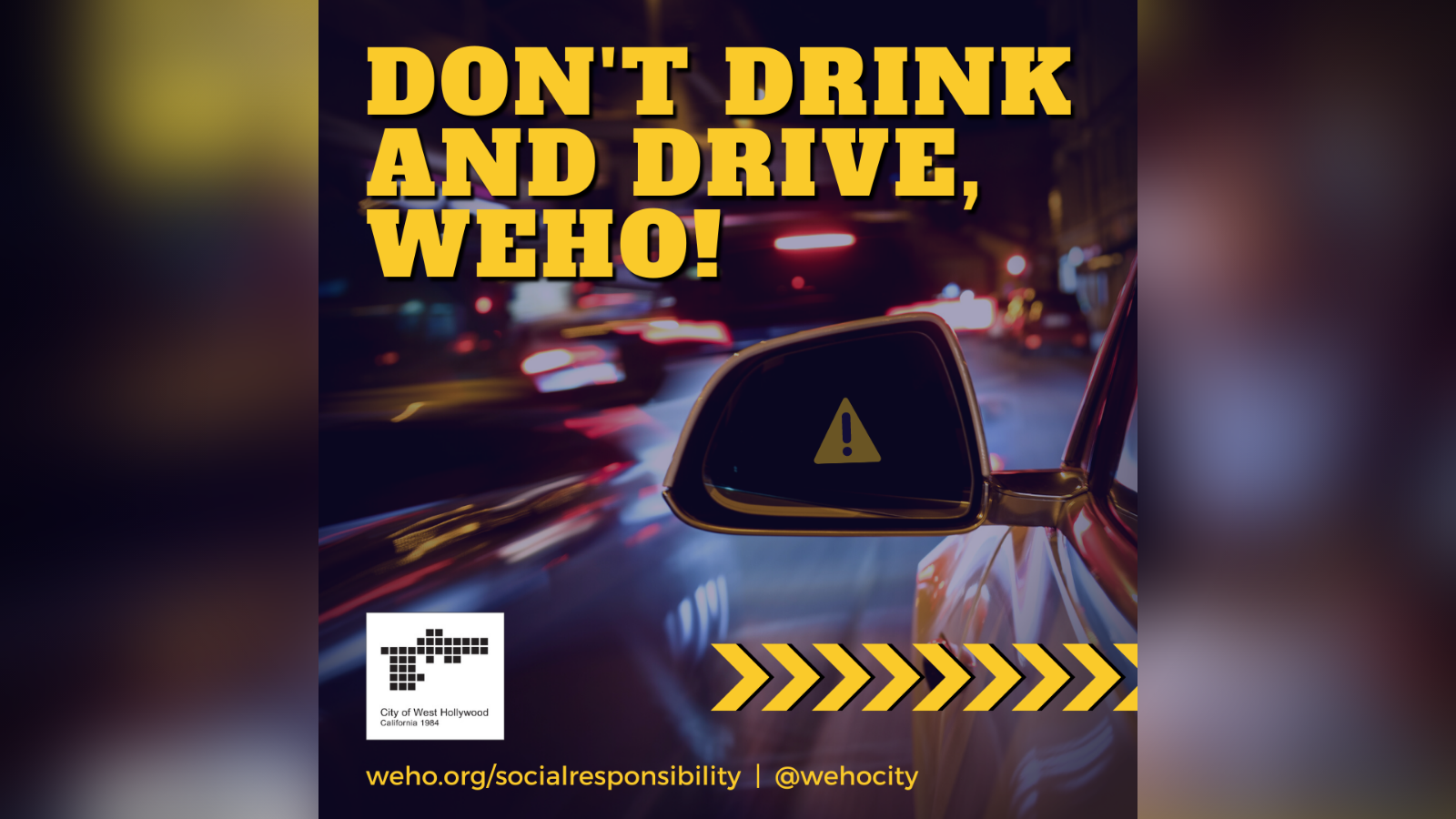 Don't Drink and Drive - Imbibe Intelligently