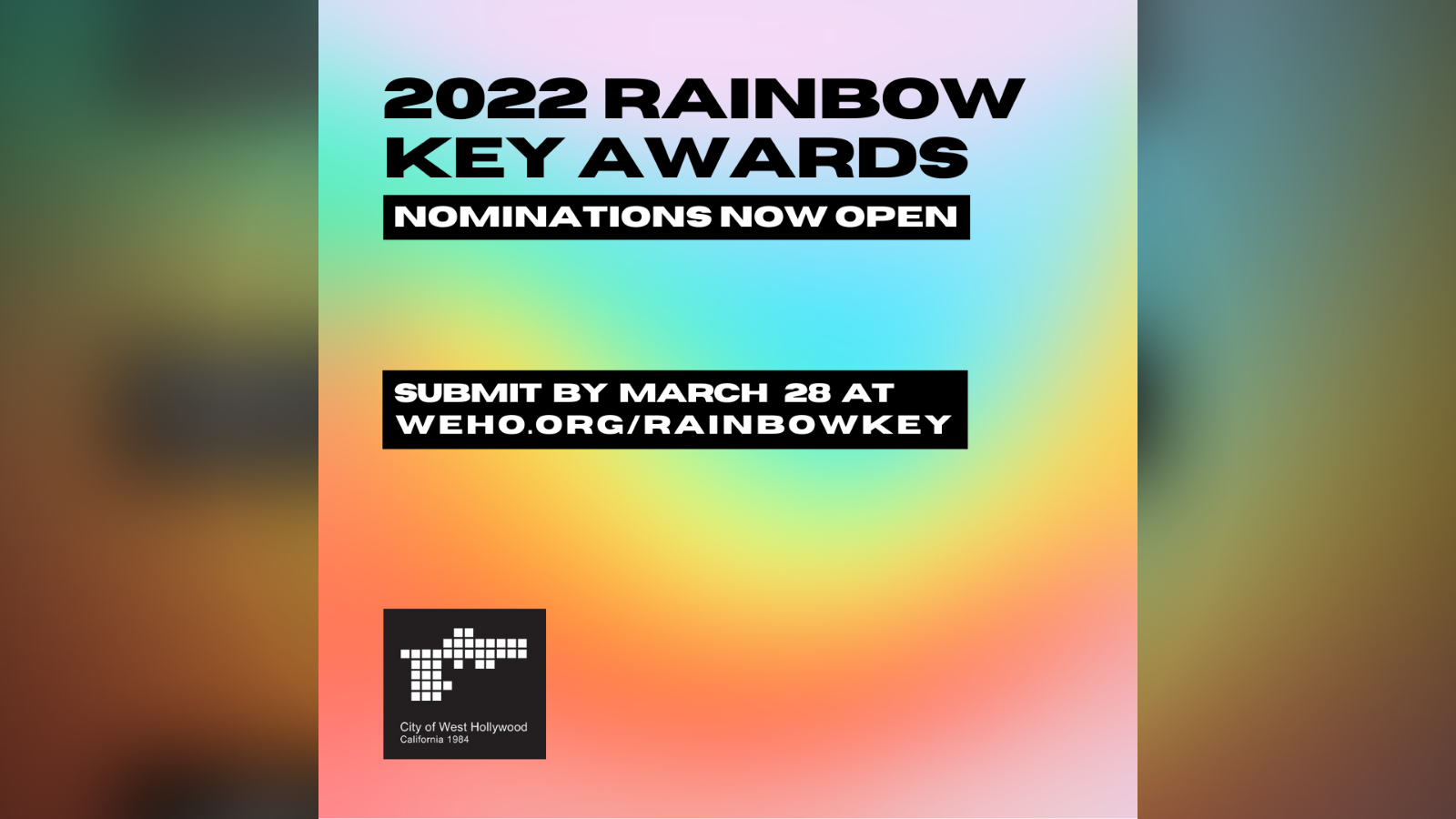 2022 Rainbow Key Awards - Nominations Open