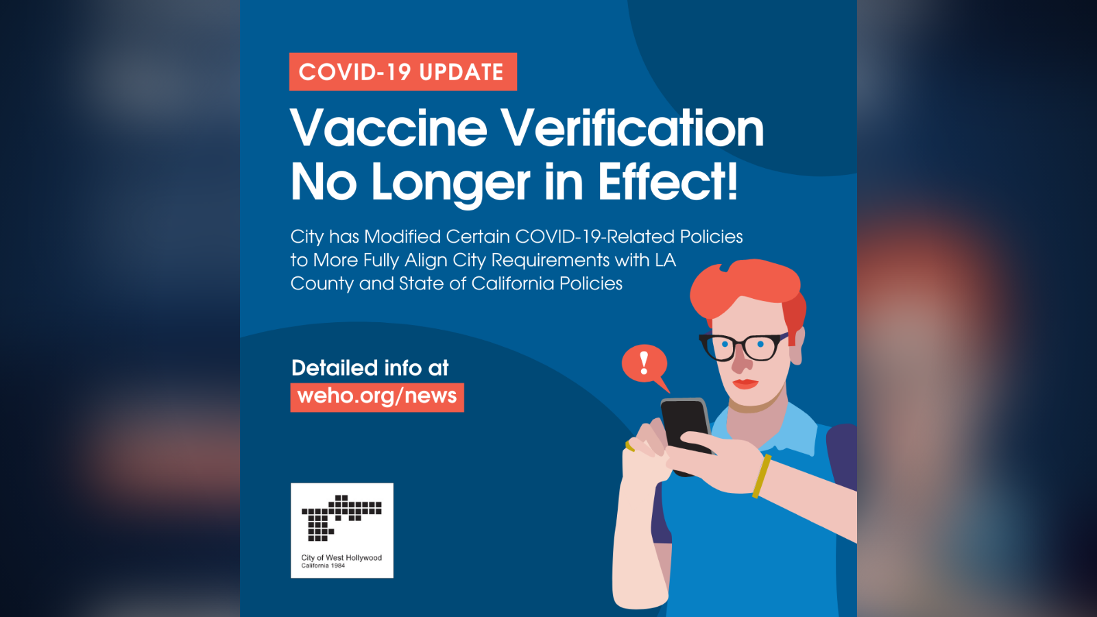 Vaccine Verification Not in Effect