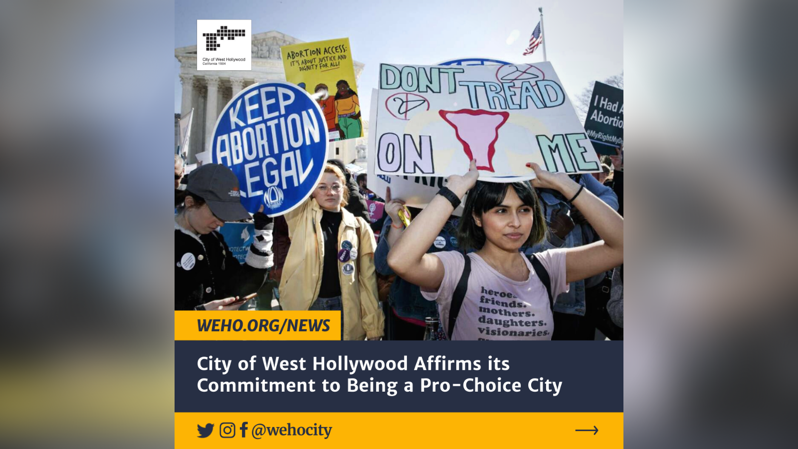 News Release Pro-Choice City