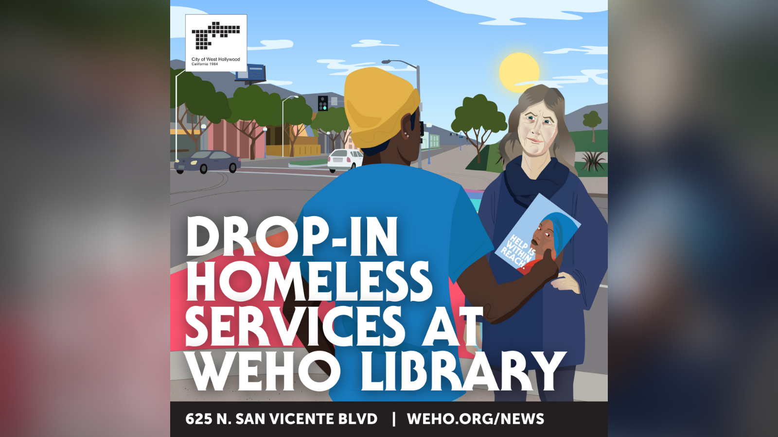 Drop In Homeless Services at WeHo Library