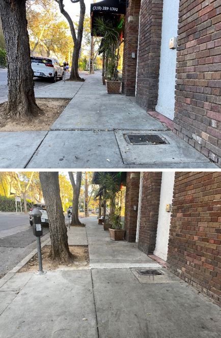 Sidewalk Repairs Before and After 1