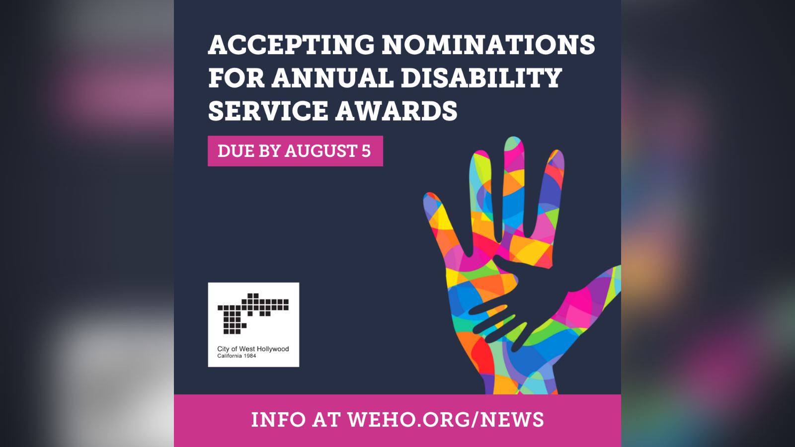 Disability Service Awards Nominations 2022