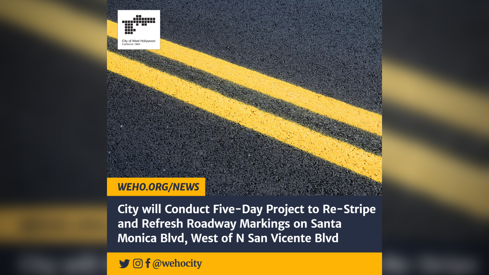 Santa Monica Boulevard Re-Stripe and Refresh