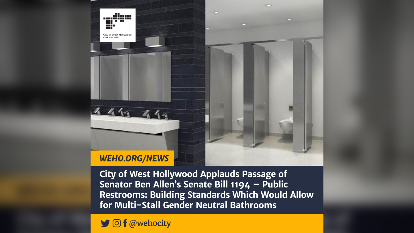 Multi-Stall Gender Neutral Bathrooms