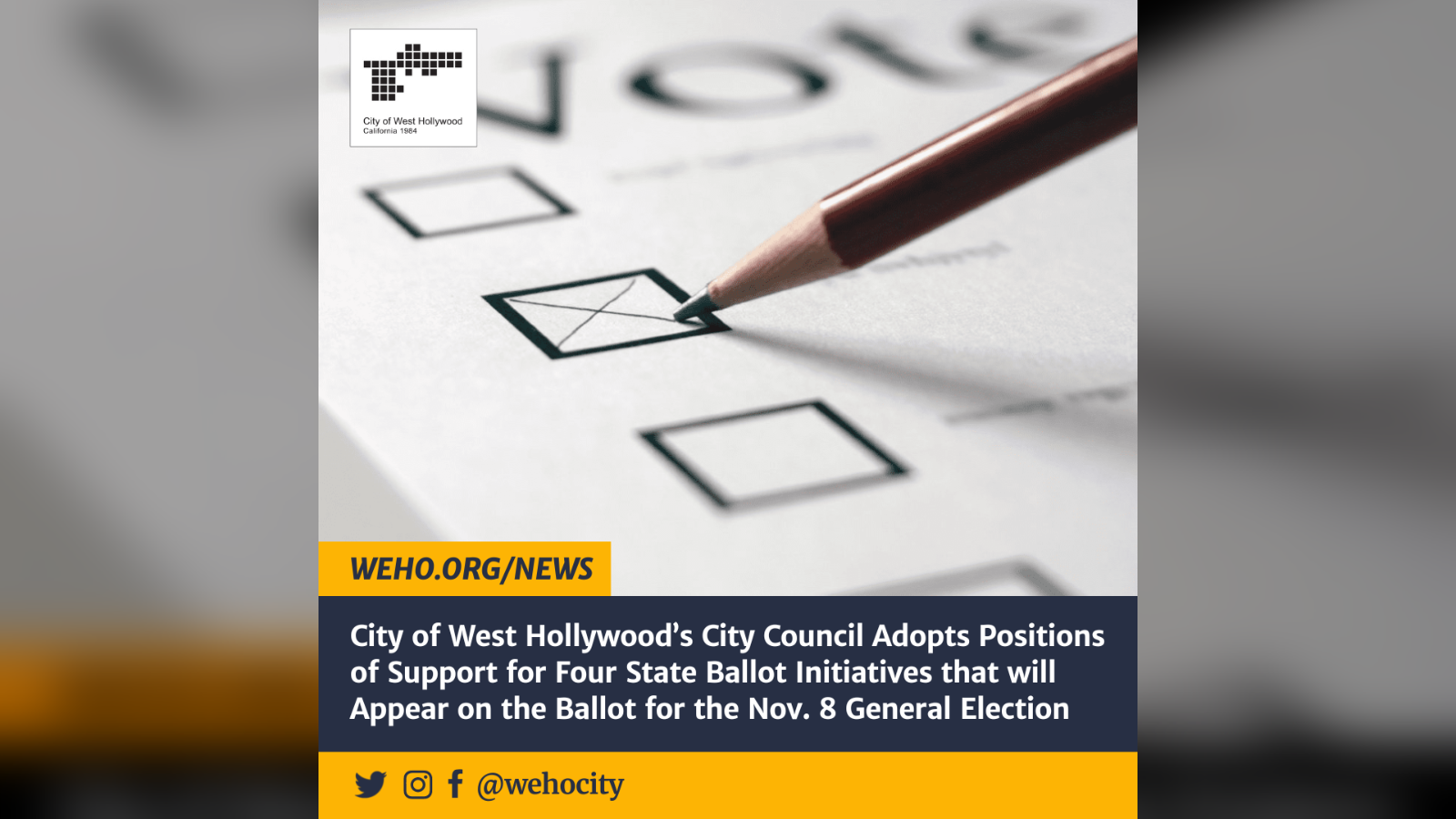 Council Adopts Positions of Support for State Ballot Initiatives