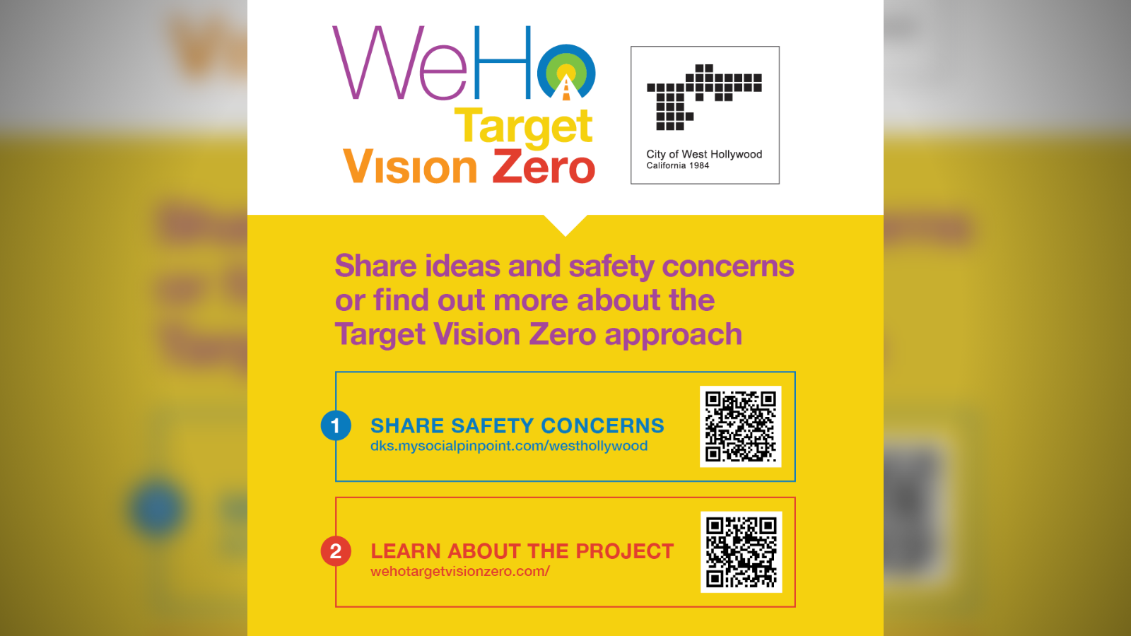 Vision Zero Online Outreach