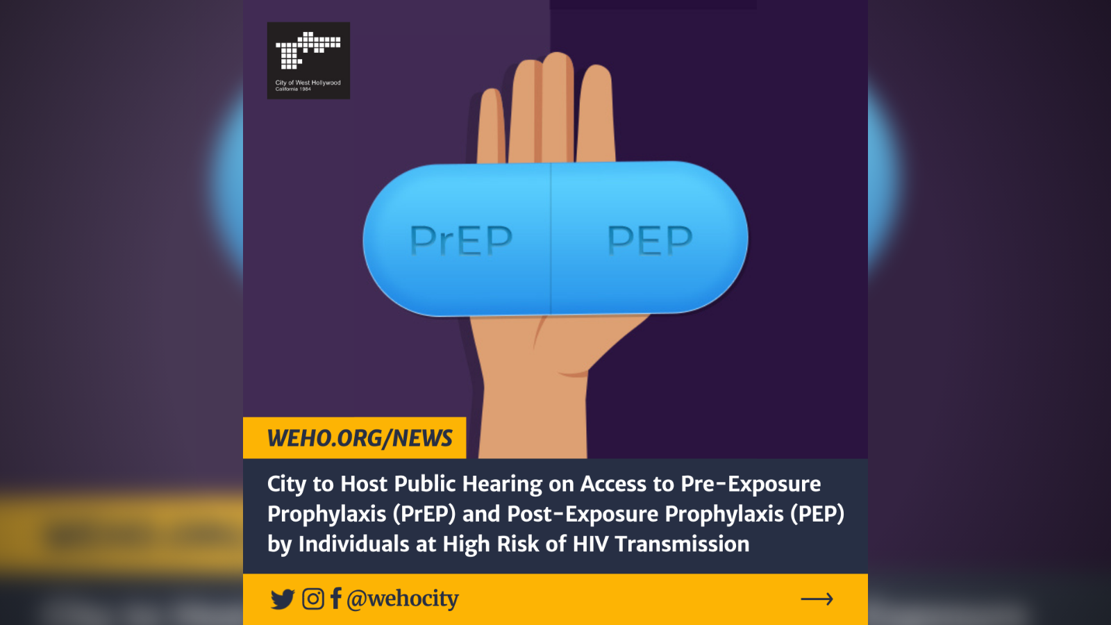 Public Hearing on Access to PrEP and PEP