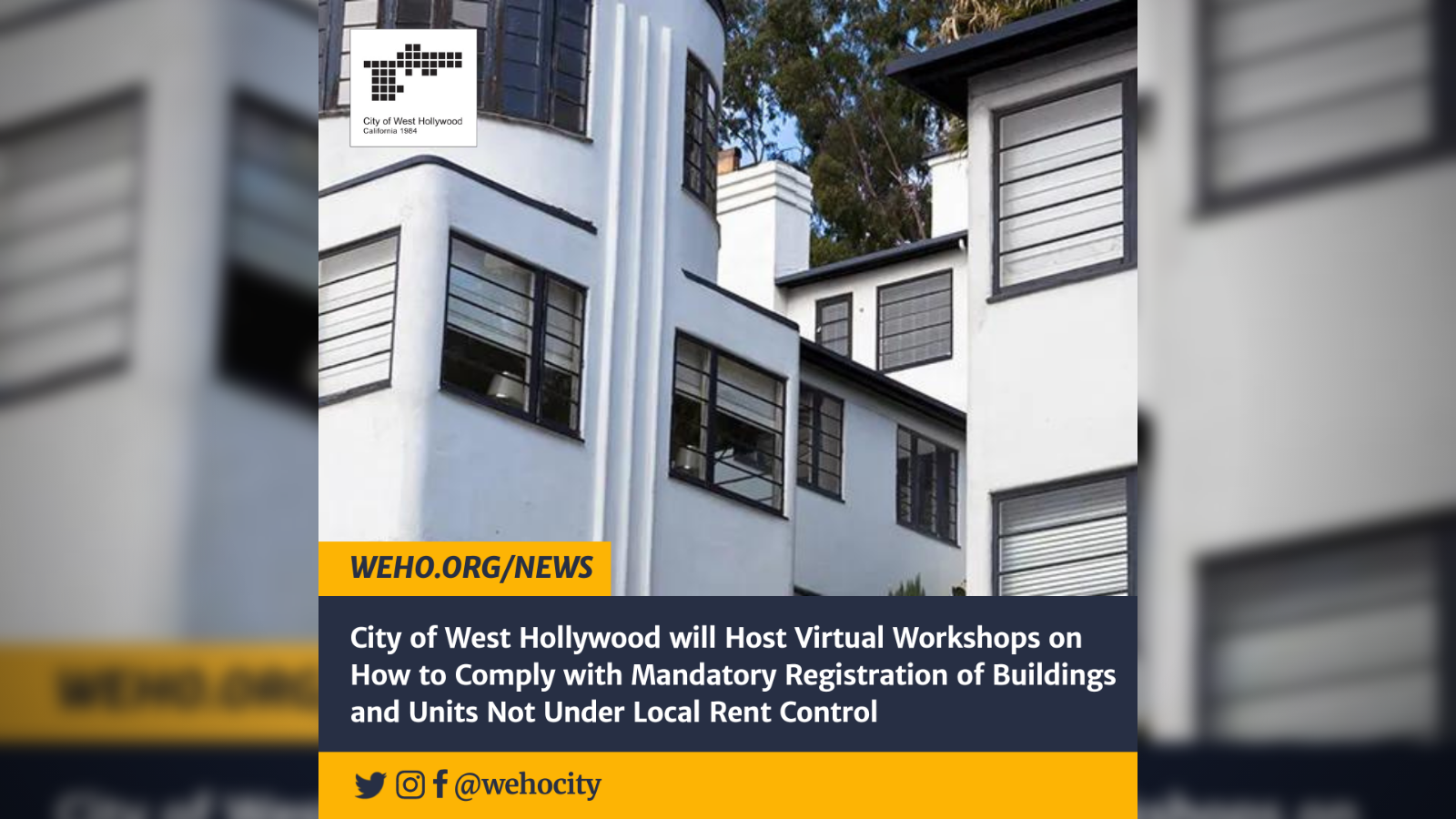 Virtual Workshops on Non-Rent Controlled Units