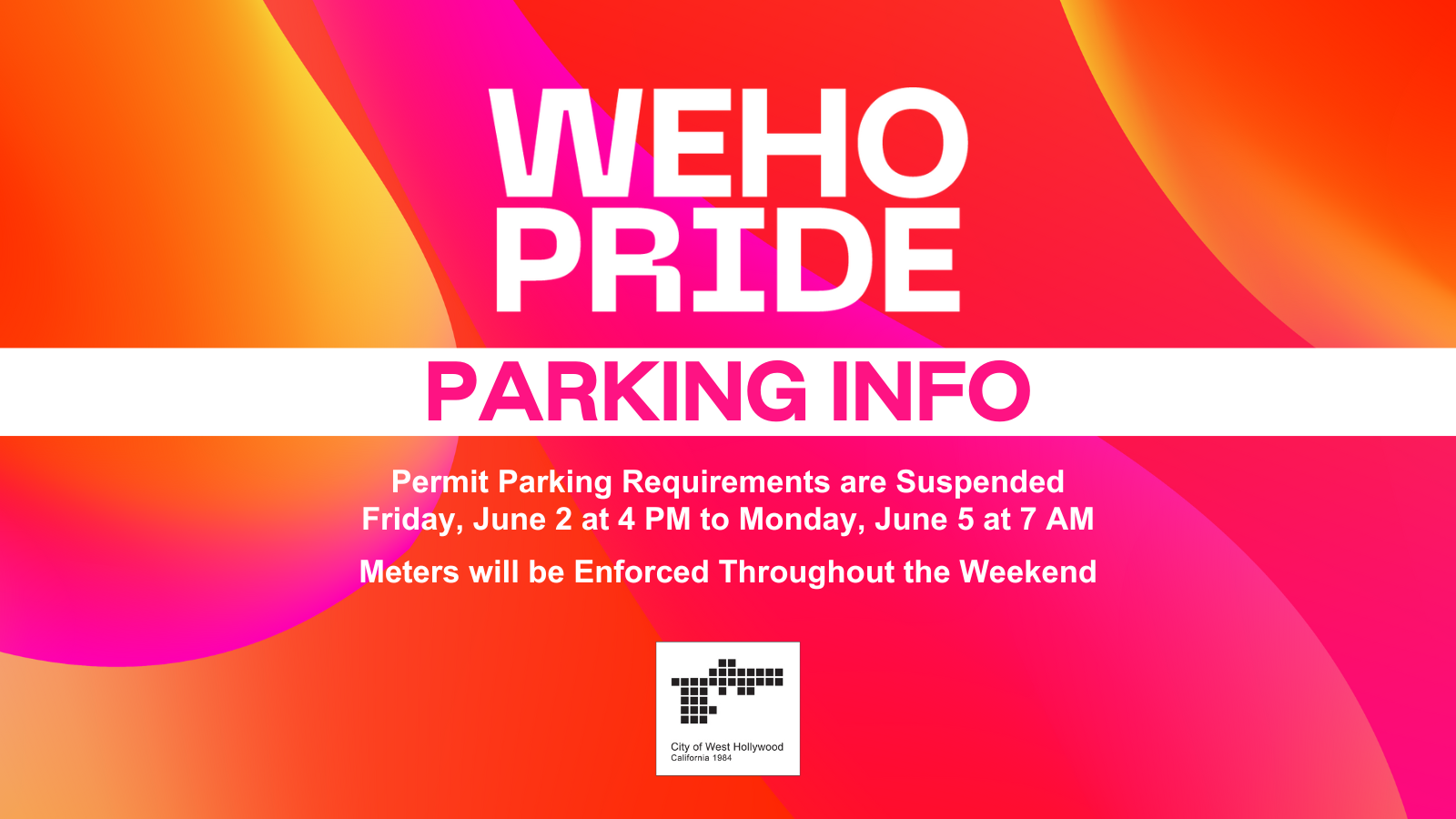 WeHo Pride 2023 Parking Information