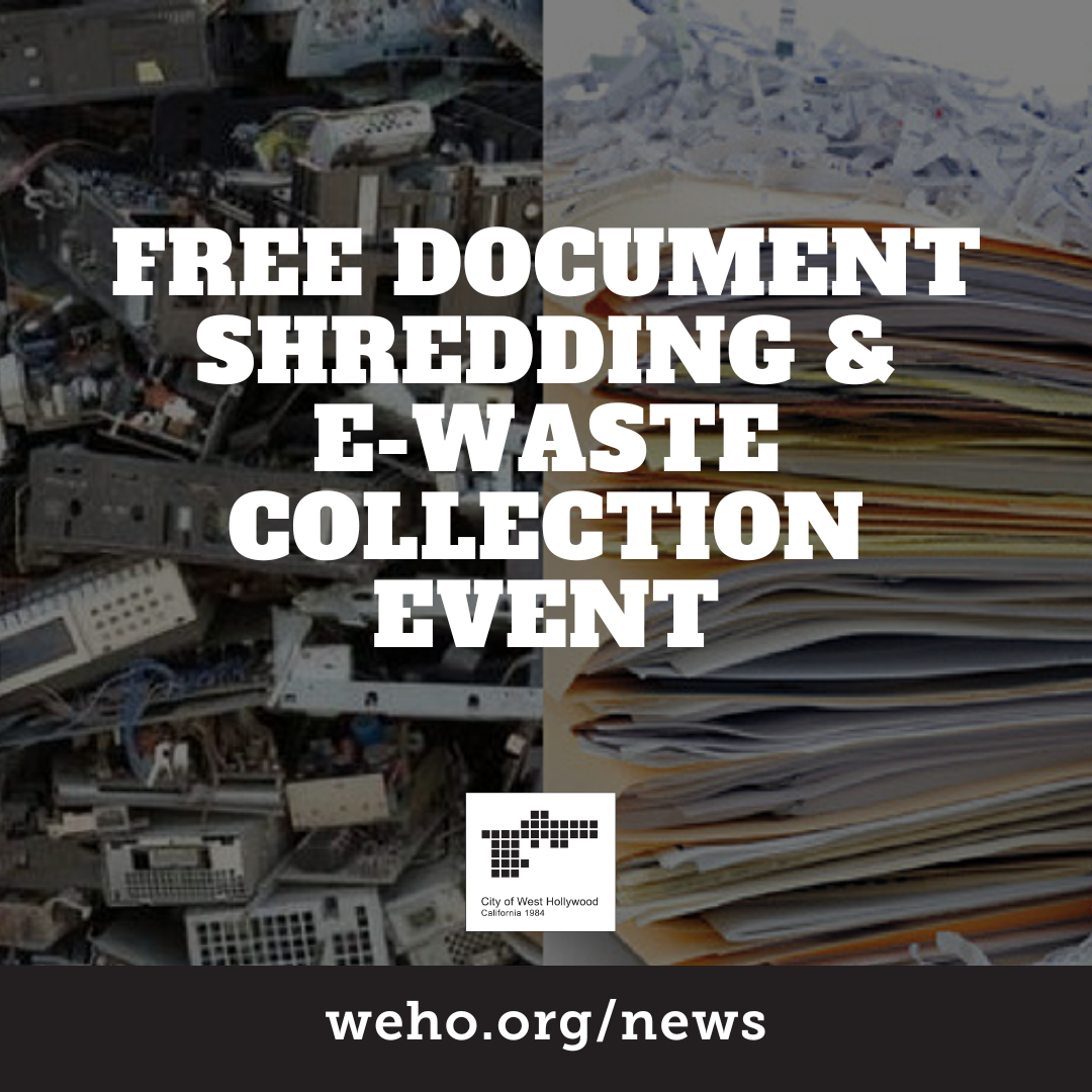 Free E-Waste & Document Shredding Event