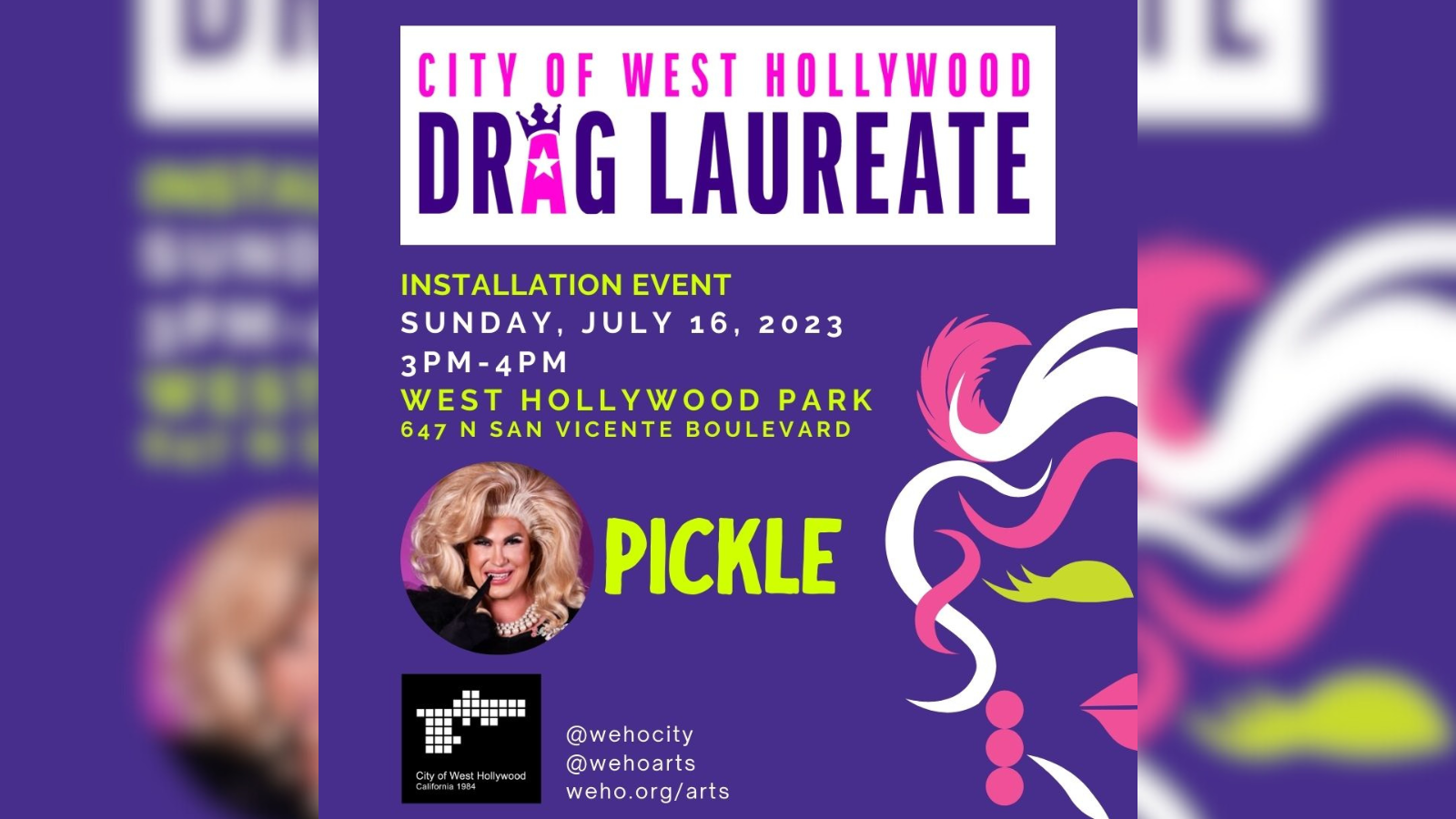 Drag Laureate Installation