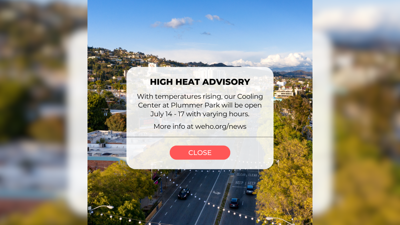 High Heat Advisory - July 2023