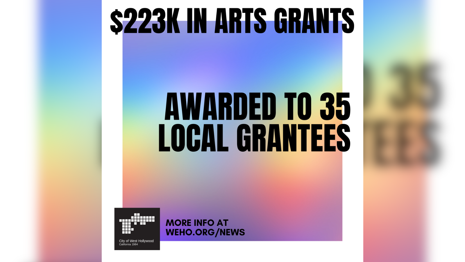 WeHo Artists Awarded with Grants 2023