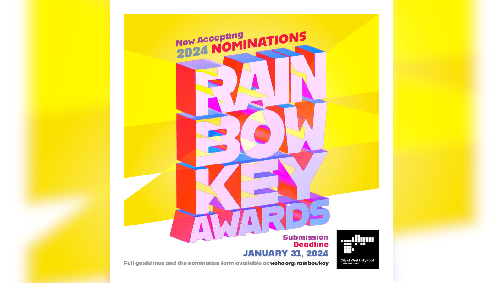 Rainbow Key Awards 2024 Nominations