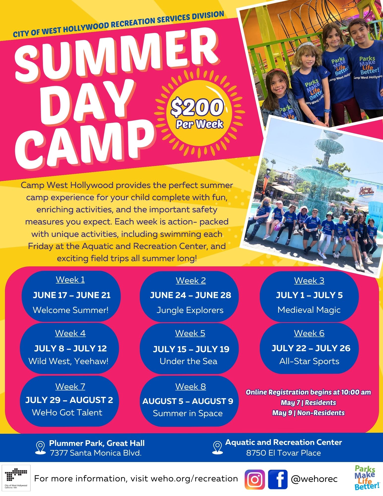 Camp West Hollywood Flyer 2024