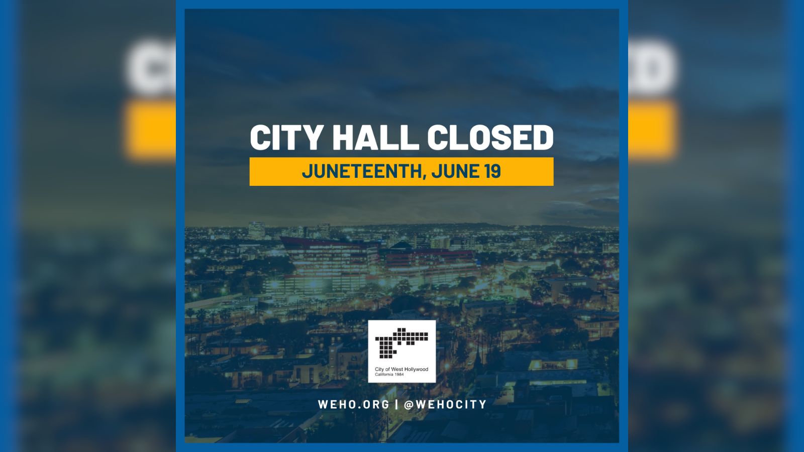 City Hall Closed - Independence Day 2024