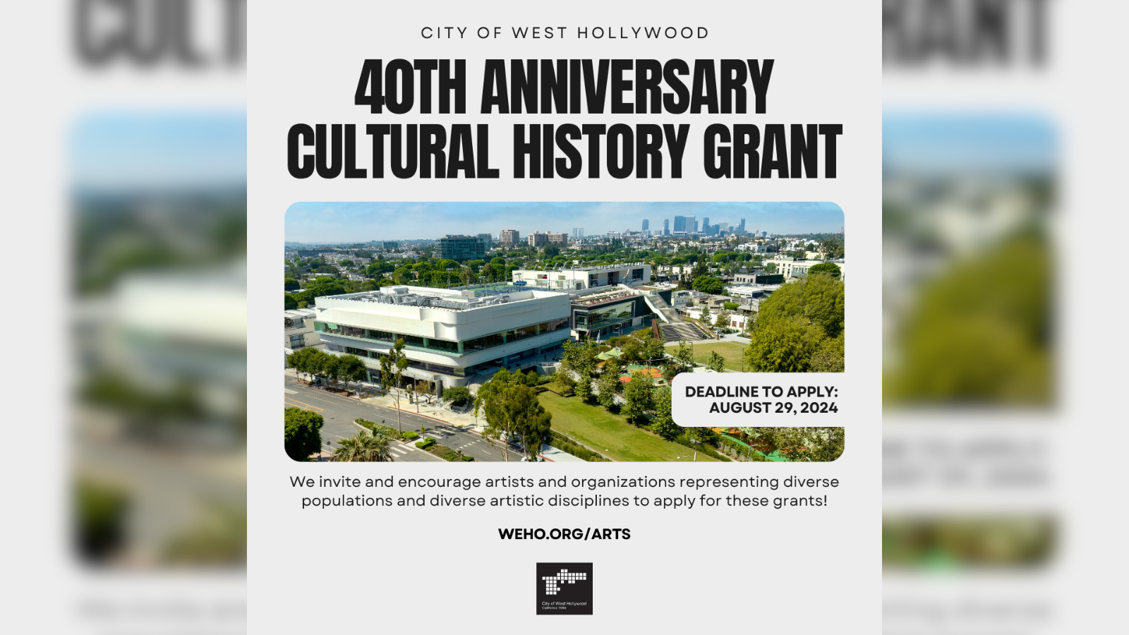 40th Anniversary Cultural History Grant 2024