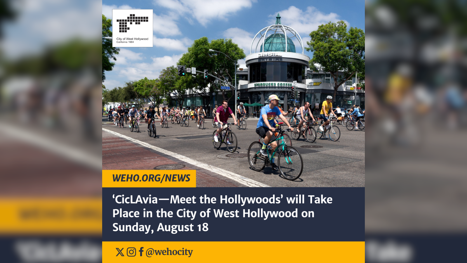 CicLAvia -- Meet the Hollywoods 2024