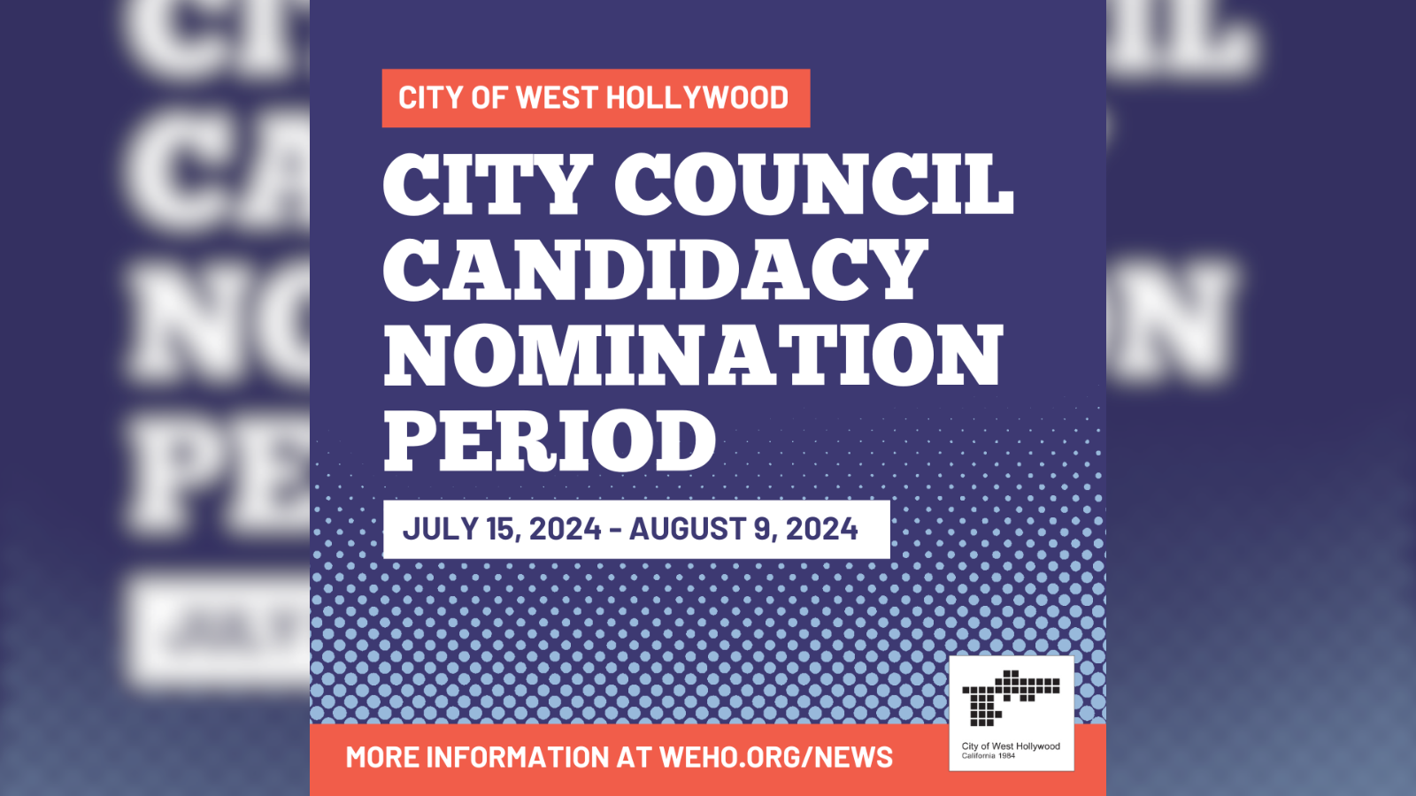 City Council Nomination Period 2024