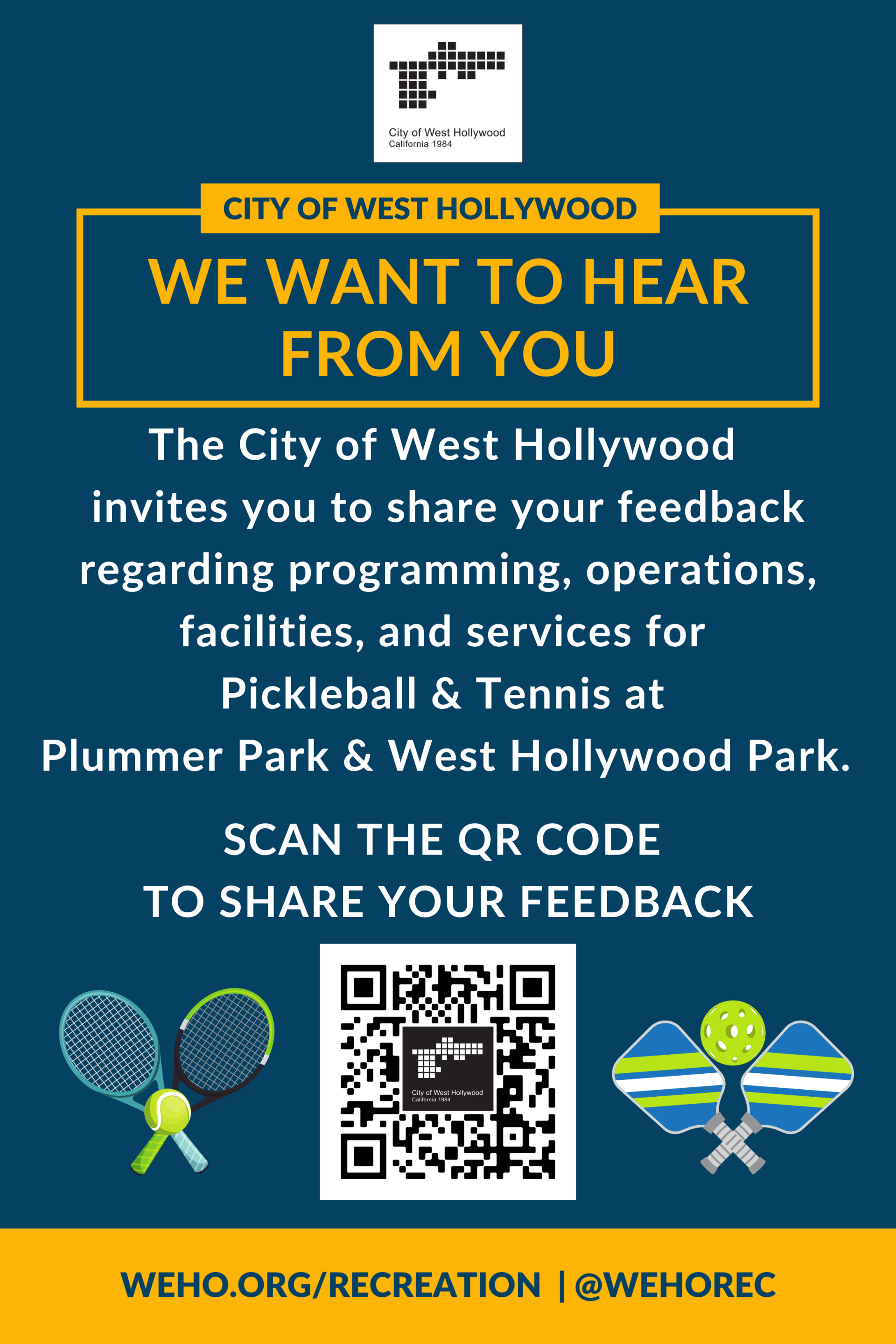 Pickleball and Tennis Feedback Form 2024