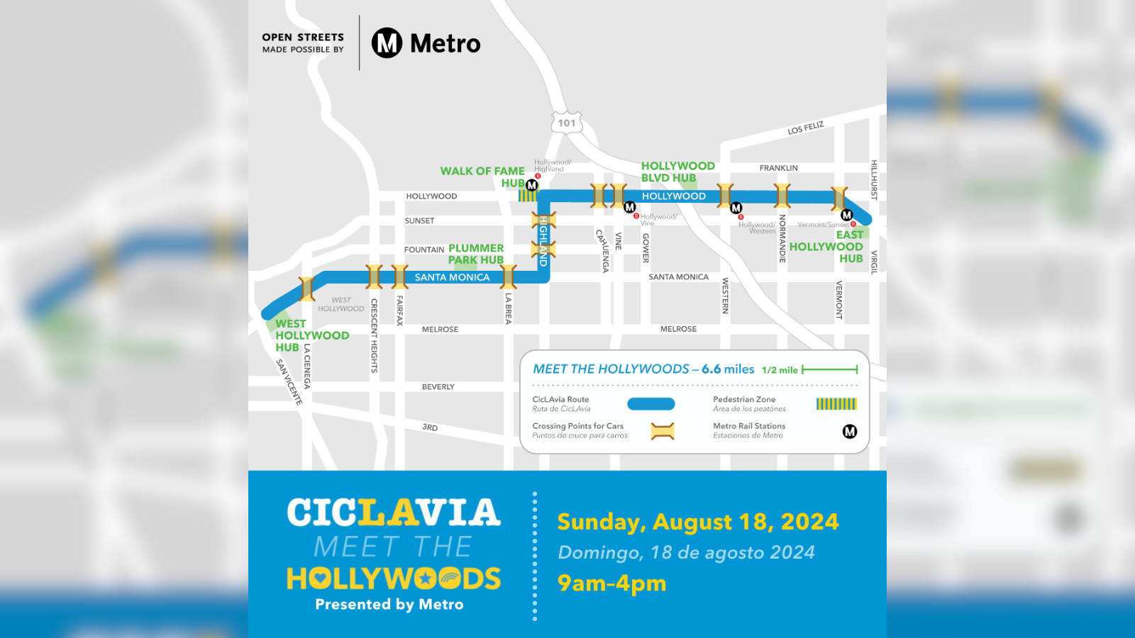 CicLAvia Map 2024