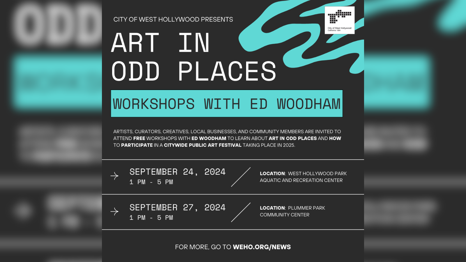 Art in Odd Places Workshop 2024