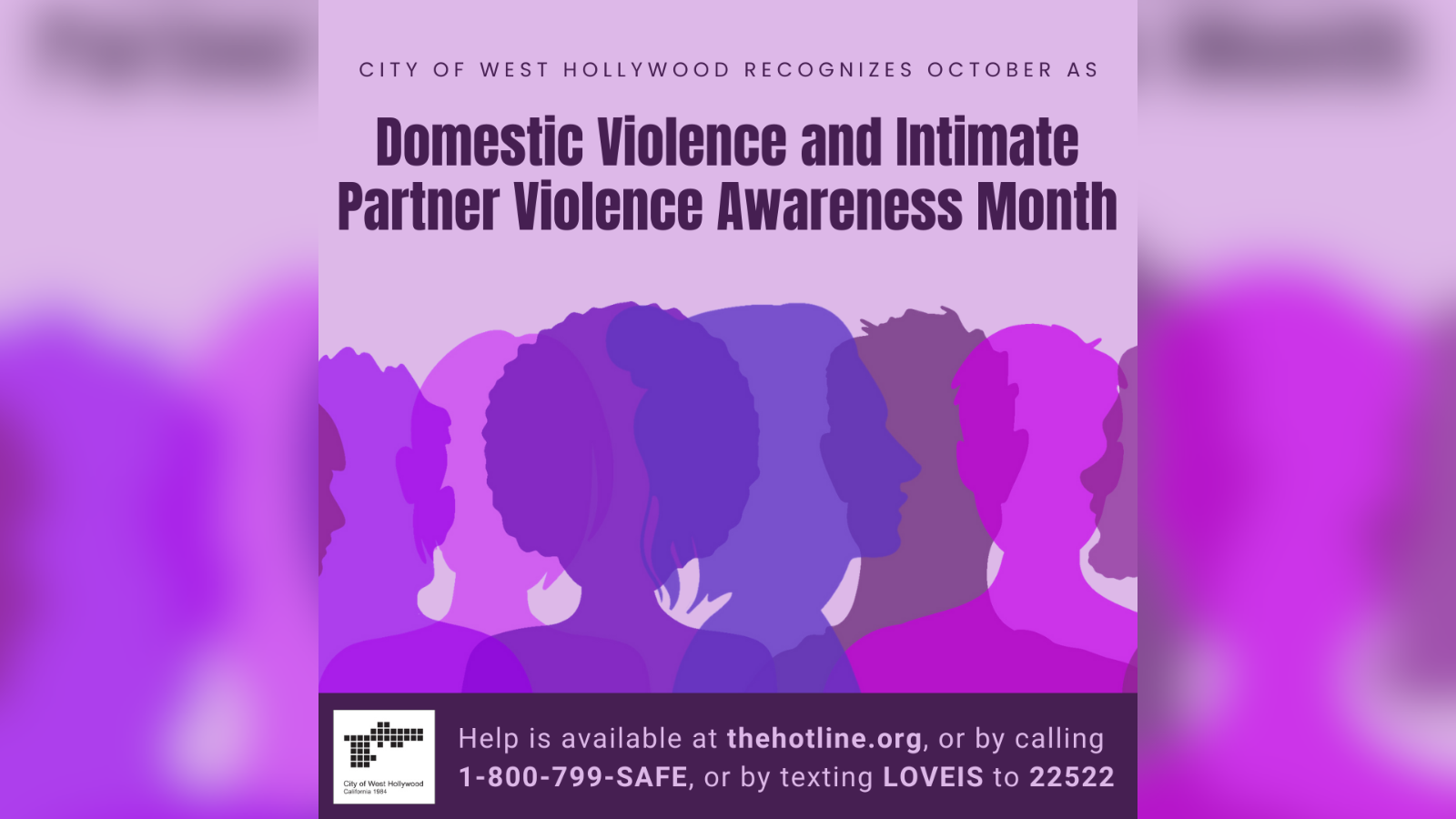 Domestic Violence and Intimate Partner Month 2024