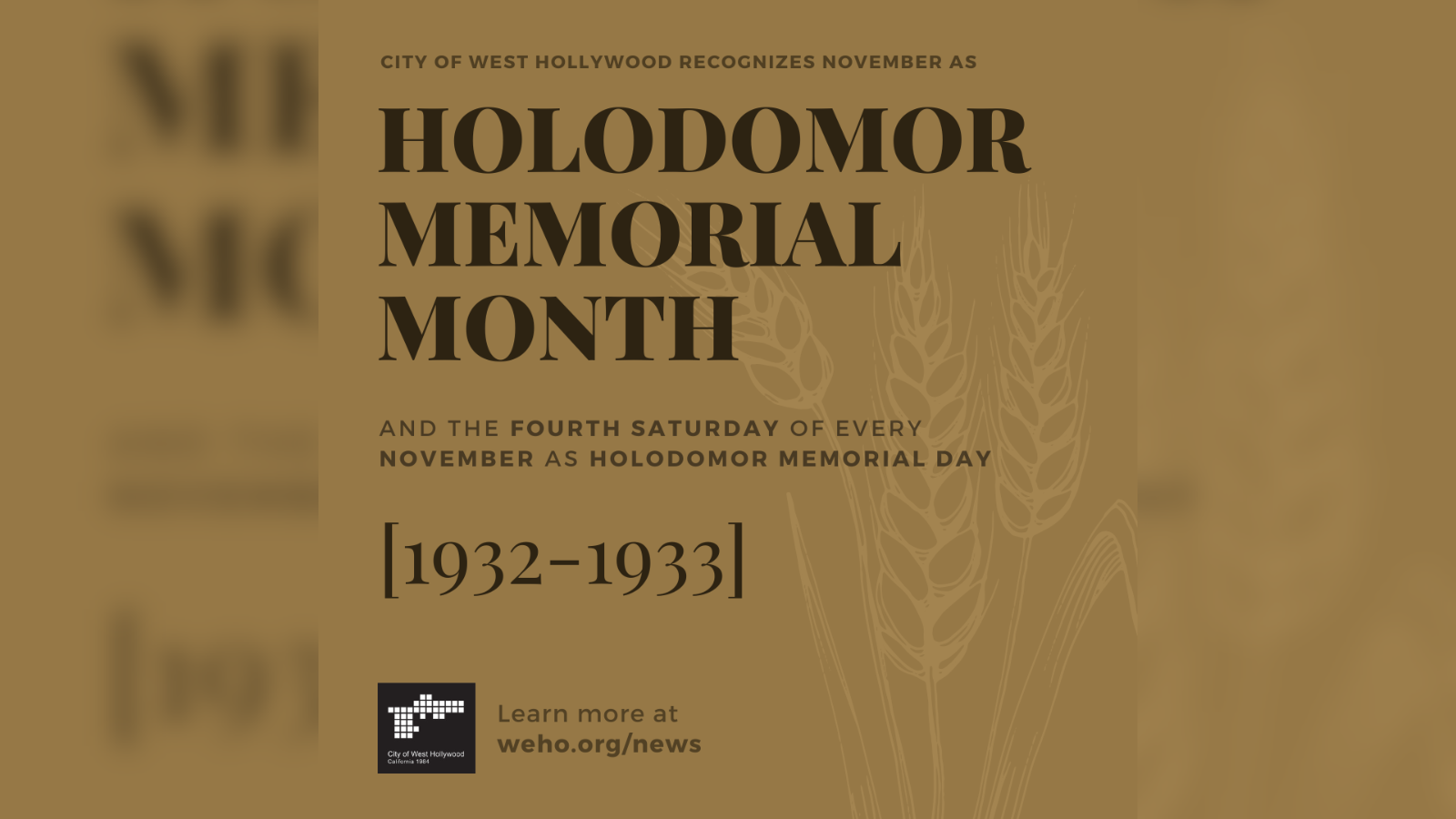 Holodomor Memorial Month 2024