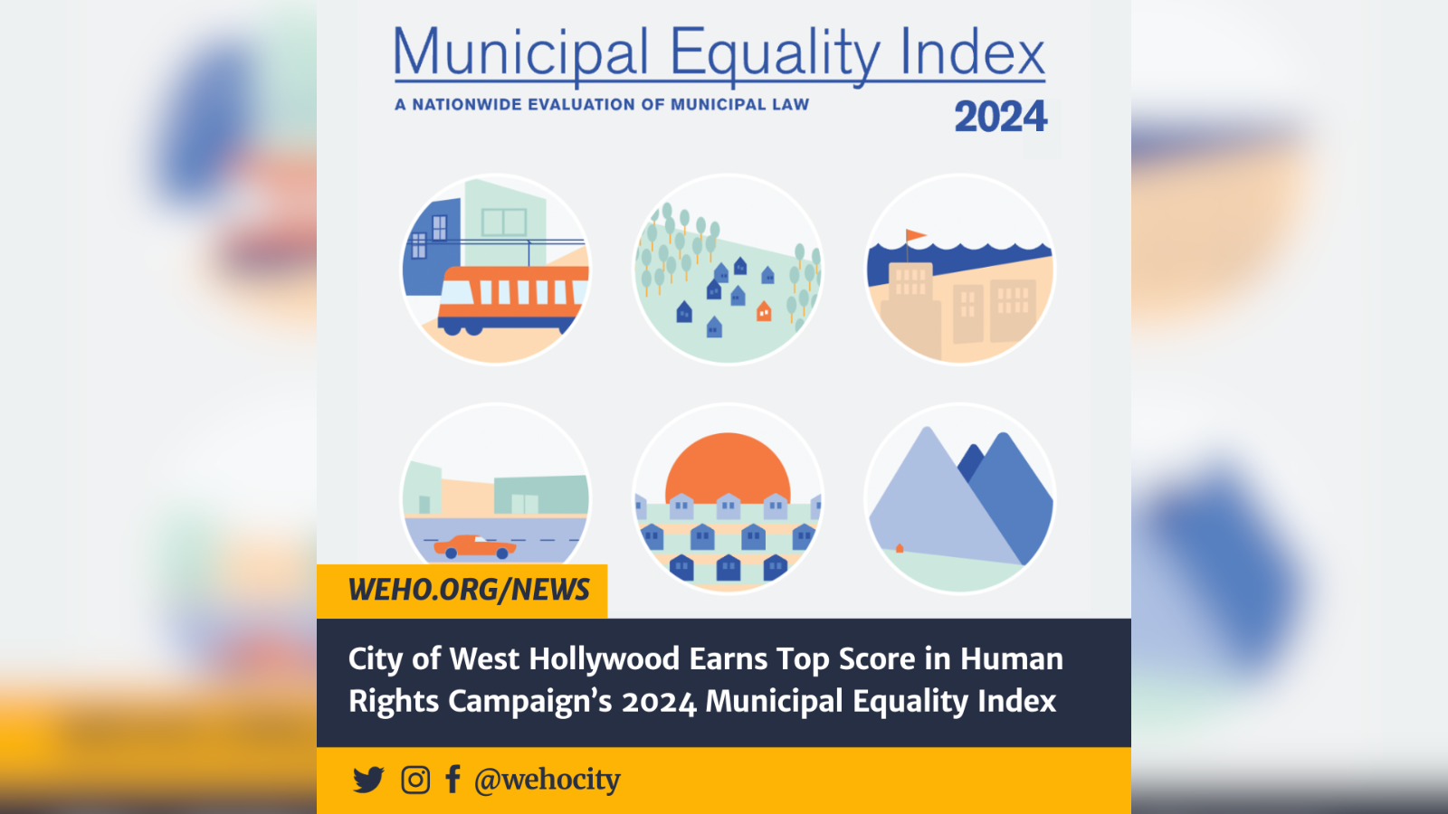 City of West Hollywood Earns Top Score in Human Rights Campaign’s 2024 Municipal Equality Index