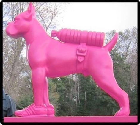 pink dog