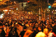 halloween crowd