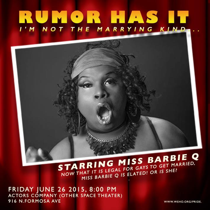 6-26 (Miss Barbie Q in Rumor Has It Im Not The Marrying Kind) graphics by Ben Phen