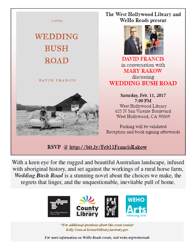 WeHo Reads - David Francis and Mary Rakow